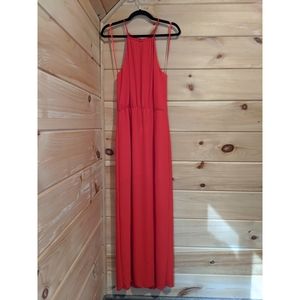 Bcbgmaxazria Jeannine Red Maxi Dress Size 10